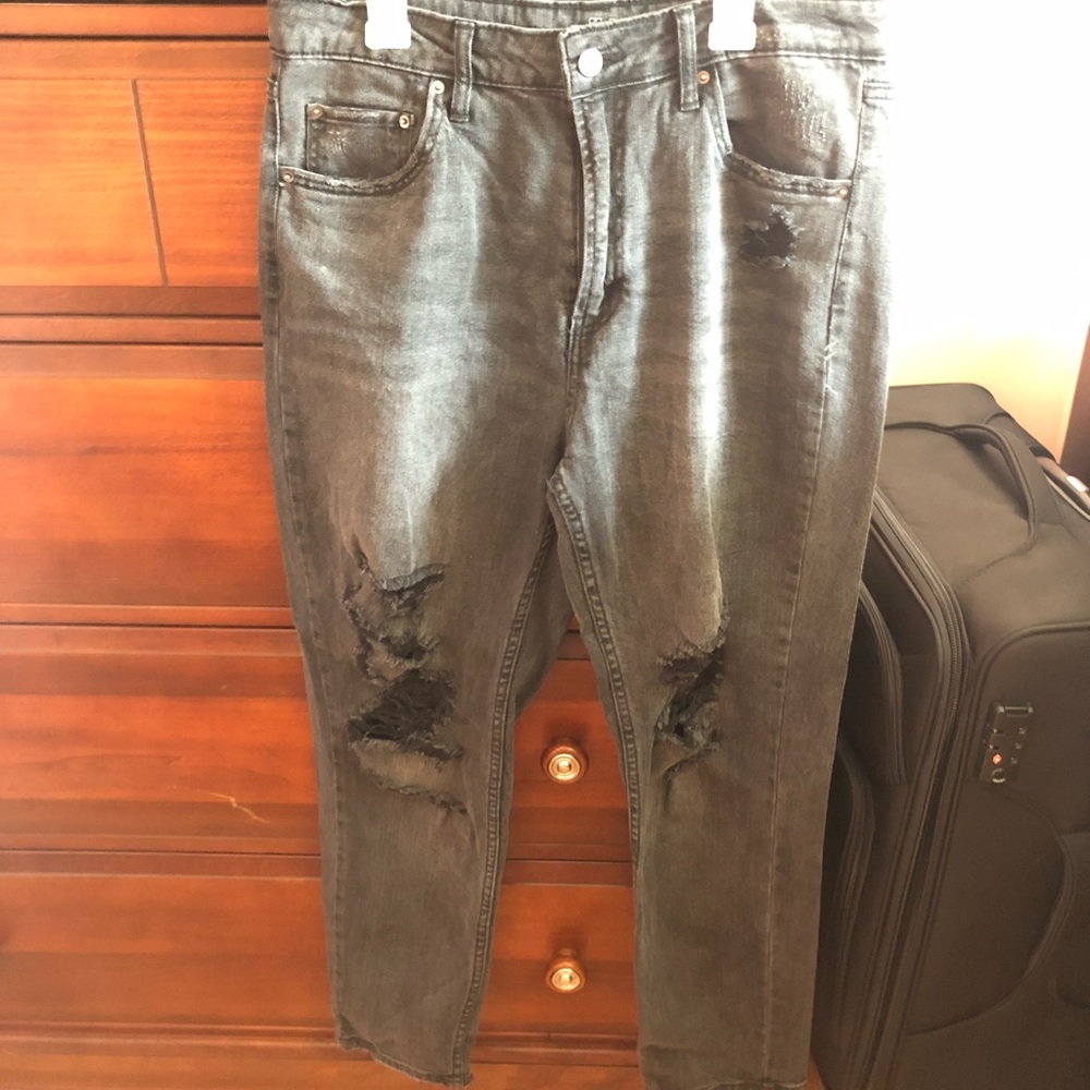 Wild Fable Black Ripped Mom Jeans